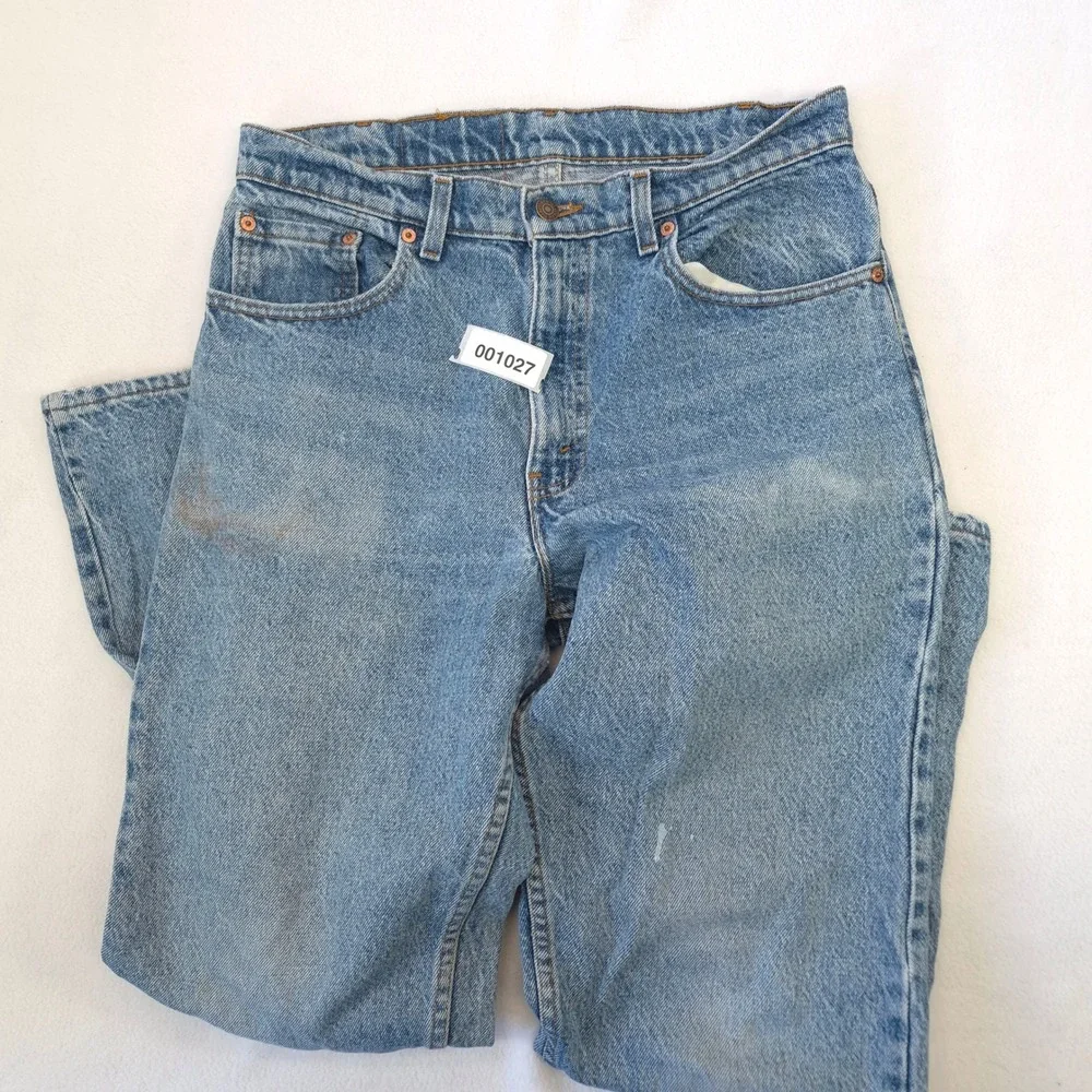 Levi 550 Relaxed Fit Jeans Blue W33 L32 Vintage 90s Tapered Leg Denim Workwear